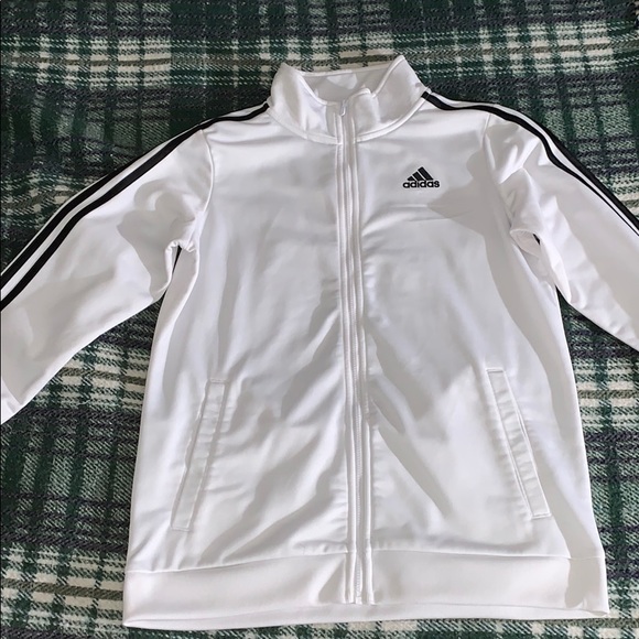 White adidas track jacket - Picture 1 of 2